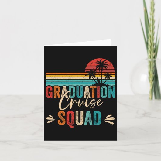 Afstuderen Cruise Squad 2025 Grappig Cruisen Gradu Kaart (Voorkant)