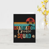 Afstuderen Cruise Squad 2025 Grappig Cruisen Gradu Kaart (Gele Bloem)