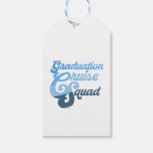 Afstuderen Cruise Squad Cadeaulabel (Voorkant)