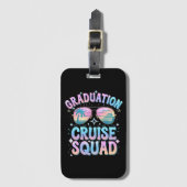 Afstuderen Cruise Squad Cruiseschip Retro Bagagelabel (Voorkant (verticaal))