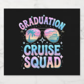 Afstuderen Cruise Squad Cruiseschip Retro Bier Etiket (Enkel label)