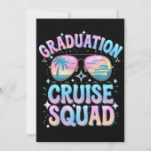 Afstuderen Cruise Squad Cruiseschip Retro Kaart (Voorkant)
