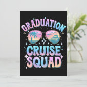 Afstuderen Cruise Squad Cruiseschip Retro Kaart (Staand voorkant)