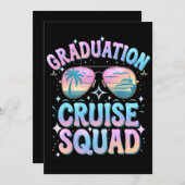 Afstuderen Cruise Squad Cruiseschip Retro Kaart (Voorkant / Achterkant)