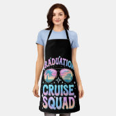 Afstuderen Cruise Squad Cruiseschip Retro Schort (Gedragen)