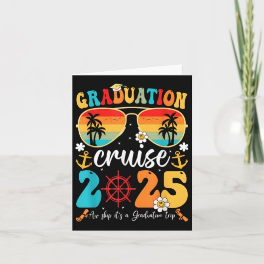 Afstuderen Cruise Squad Funny Cruising Afstuderen Kaart (Voorkant)