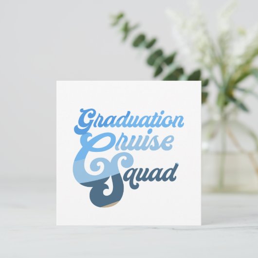 Afstuderen Cruise Squad Kaart (Staand voorkant)