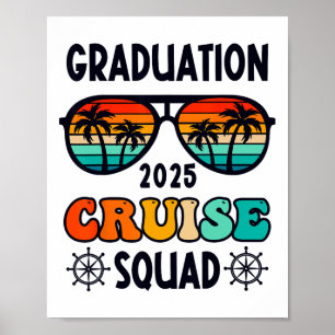 Afstuderen Cruise Trip CL van 2025 Senior Summer V Poster