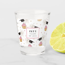 Afstuderen Cupcake - Gepersonaliseerd heet glas