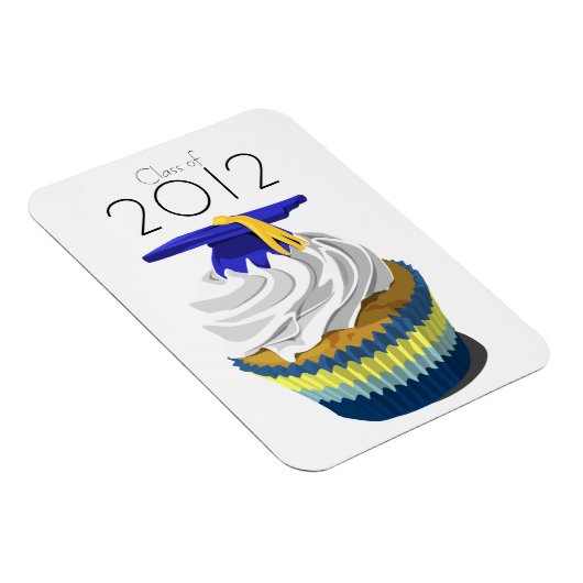 Afstuderen cupcake premium magneet (Rechterzijde)