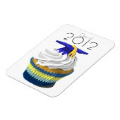 Afstuderen cupcake premium magneet (Linkerzijde)