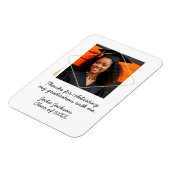 Afstuderen Custom Foto Bedankt Favoriet Magneet (Linkerzijde)