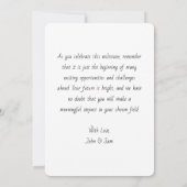 Afstuderen Custom Foto van Afstuderen, Modern Zwar (Achterkant)