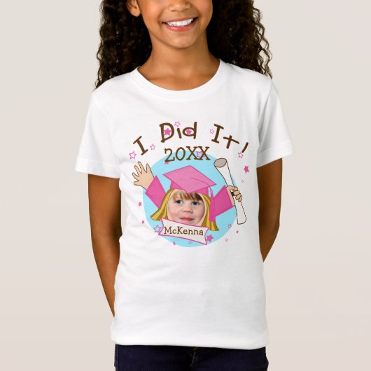 Afstuderen Custom Funny Keepomwille Girl's T-Shirt (Voorkant)