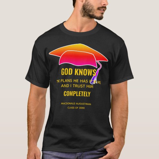 AFSTUDEREN Custom GOD KENT DE PLANNEN JER 29:11 T-shirt (Voorkant)