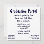 Afstuderen,  Cute Girl op de telefoon Kaart (Achterkant)