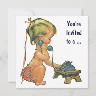 Afstuderen,  Cute Girl op de telefoon Kaart