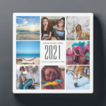 Afstuderen Cute Squared Chic Modern Fotoplaat<br><div class="desc">Afstuderen Cute Squared Chic Modern plaque</div>