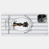 Afstuderen Dachshund Dog (zwart-wit) Cute Case-Mate iPhone Case (Achterkant (horizontaal))