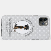 Afstuderen Dachshund (zwart & tan) - Kute dog Case-Mate iPhone Case (Achterkant (horizontaal))