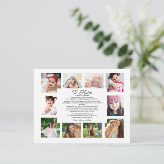 Afstuderen Dag 10 Foto naar dochter   (Staand voorkant)