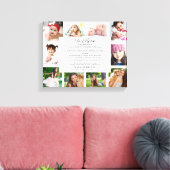 Afstuderen Dag 10 Foto naar dochter Sentimental Canvas Afdruk (Insitu (Woonkamer))