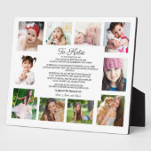 Afstuderen Dag 10 Foto naar dochter Sentimental Fotoplaat (Zijkant)