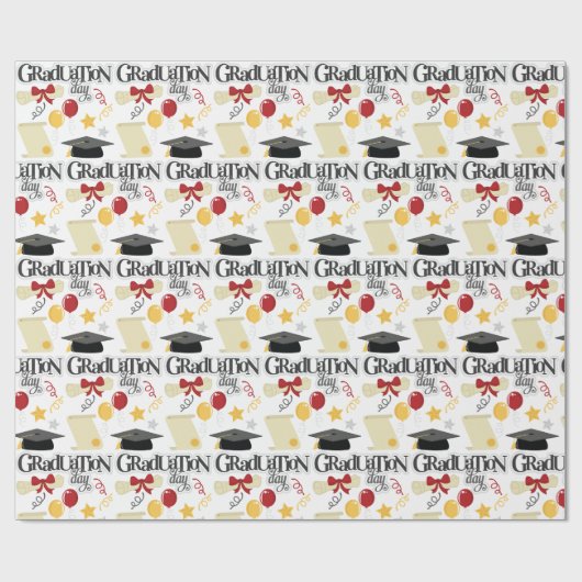 Afstuderen Dag Cadeaupapier (Vlak)