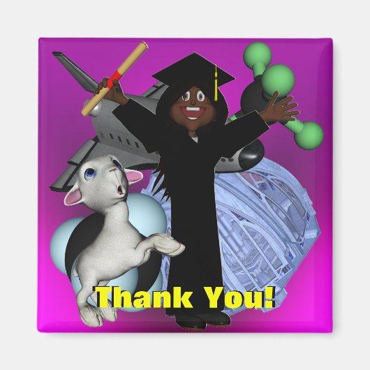 Afstuderen Dag Dank u Magneet (Voorkant)