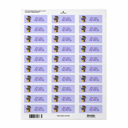 Afstuderen Dag Etiket (Full Sheet)