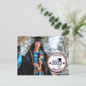 Afstuderen Dag Foto met Jaar Briefkaart (Staand voorkant)