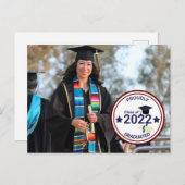 Afstuderen Dag Foto met Jaar Briefkaart (Voorkant / Achterkant)