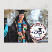 Afstuderen Dag Foto met Jaar Briefkaart (Voorkant)