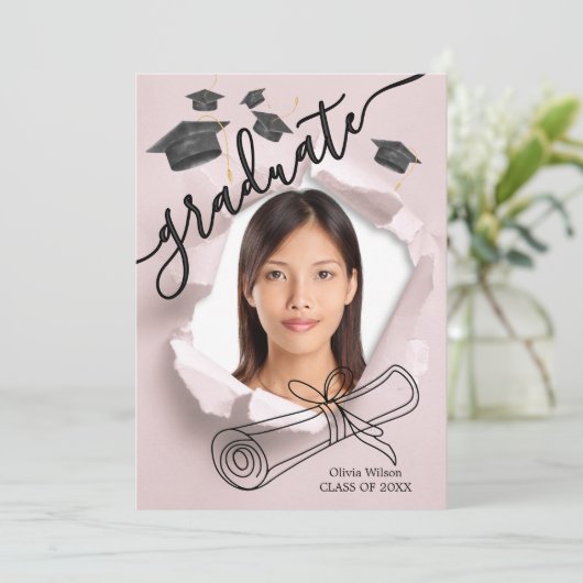 Afstuderen Dag Kaart (Staand voorkant)