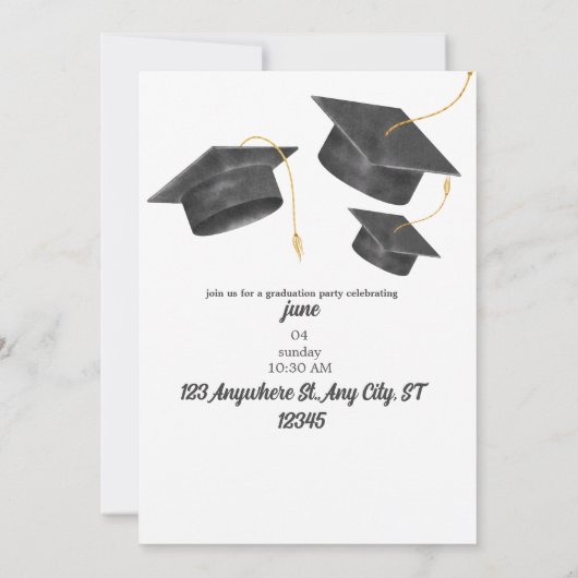 Afstuderen Dag Kaart (Achterkant)