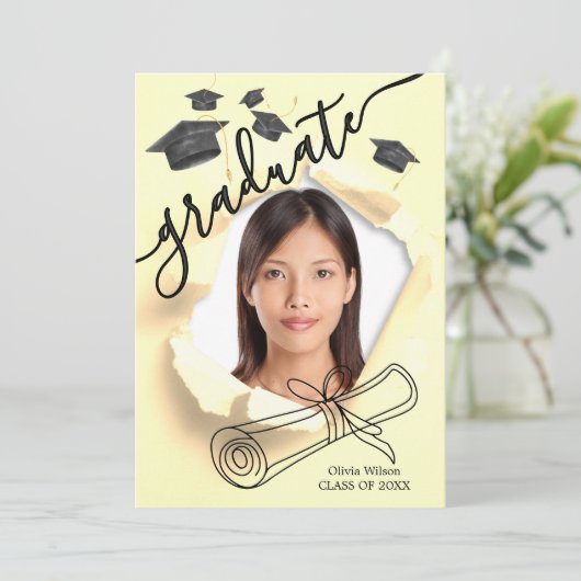 Afstuderen Dag Kaart (Staand voorkant)