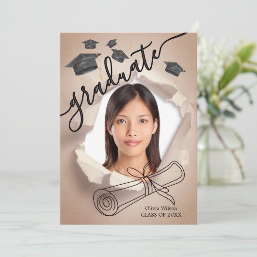 Afstuderen Dag Kaart (Staand voorkant)