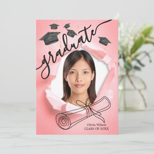 Afstuderen Dag Kaart (Staand voorkant)