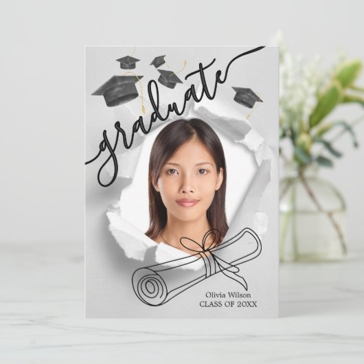 Afstuderen Dag Kaart (Staand voorkant)