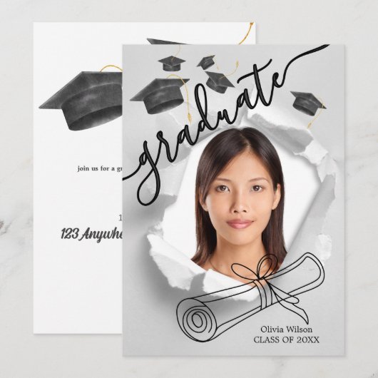 Afstuderen Dag Kaart (Voorkant / Achterkant)