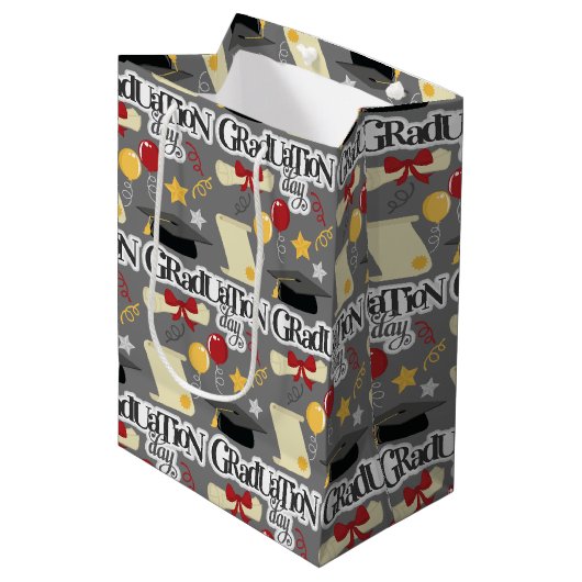 Afstuderen Dag Medium Cadeauzakje (Voorkant Gekanteld)