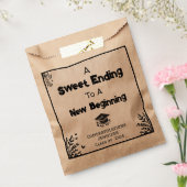 Afstuderen Dag. Sweet Ending naar een nieuw begin Bedankzakje (Gezegeld)