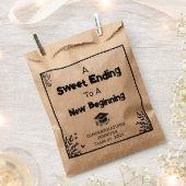 Afstuderen Dag. Sweet Ending naar een nieuw begin Bedankzakje (Geknipt)