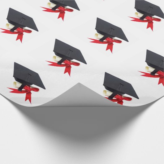 Afstuderen Dag tegen Janz White Cadeaupapier (Hoek)