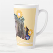 Afstuderen Daisy Photo Beige Latte Mok (Rechts)