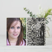 AFSTUDEREN DAMASK/SWIRLS/GRUNGE KAART (Staand voorkant)