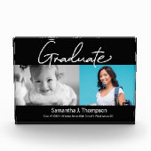 Afstuderen dan en nu middelbaar Afstudeerder foto (Voorkant)