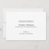 Afstuderen dan en nu middelbaar Afstudeerder foto Aankondiging (Achterkant)