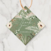 Afstuderen dank je moderne pampas sage green bedankjes labels (Voorkant)