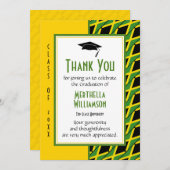 AFSTUDEREN DANK U AAN DE JAMAICA BEDANKKAART (Voorkant / Achterkant)